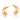 Rose Organic Shape Petal Earrings - Gold