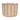 Tulip Basket - Natural Stripe Small - Size